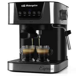 Orbegozo EX 6000 Cafetera Expreso Automática 20 Bares 1050W - Cafetera para Café en Grano y Molido con Vaporizador